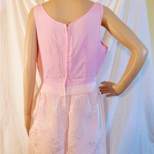 Vintage F Richard Frontman Pink Brocade Cocktail Dress 1960s Couture Cocktail Dress image 8