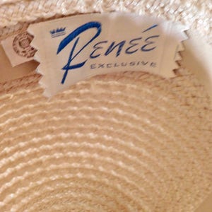 Vintage Fedora Beige Woven Hat with Beige Grossgrain Ribbon and Bow Accent Renee Exclusive image 7