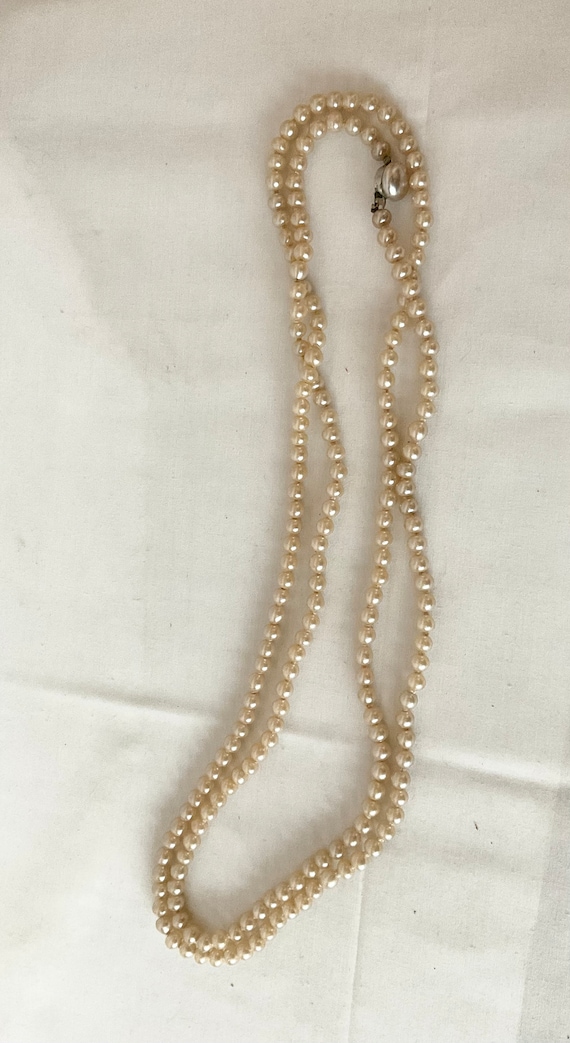 Vintage Pearl Necklace Costume Pearl Necklace