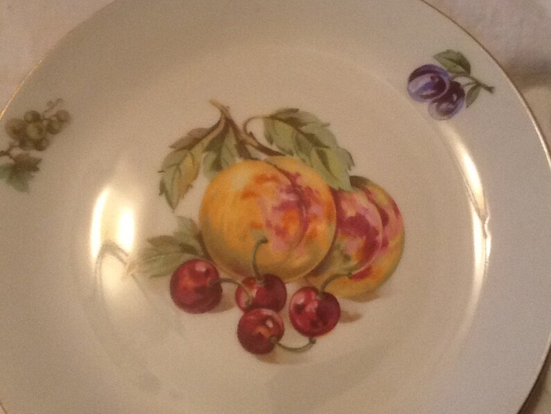 Vintage Bohemia Czechoslovakia Dessert Plates Set of 4