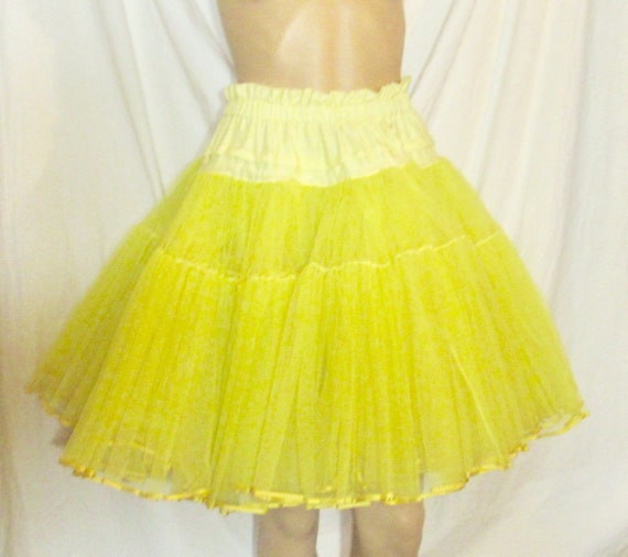 Vintage Crinoline Yellow Crinoline Square Dancing