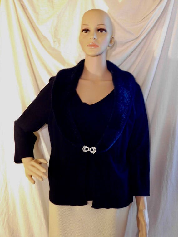 Tara Ryan Vintage Inspired Sweater With Faux Fur … - image 3