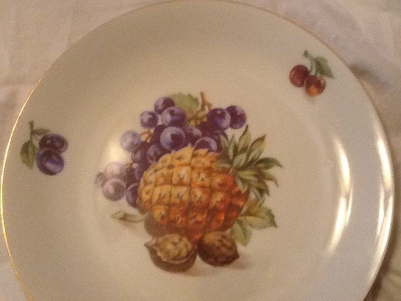 Vintage Bohemia Czechoslovakia Dessert Plates Set of 4