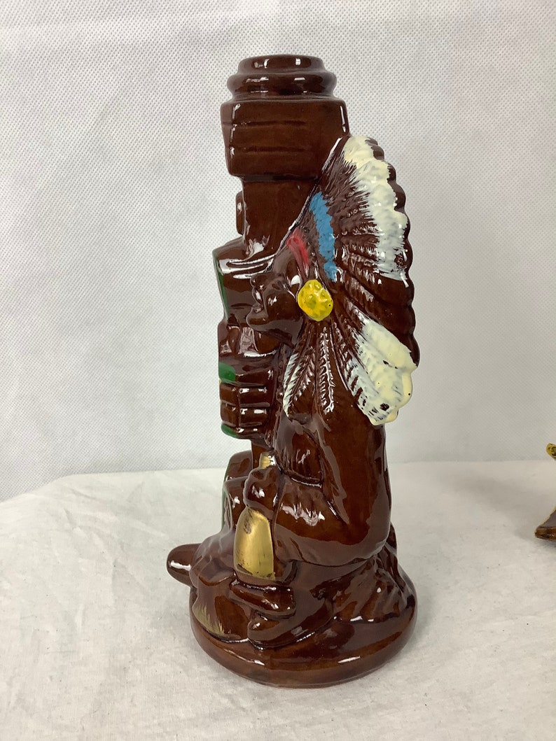 Vintage Kitsch Liquor Decanter Eagle Totem From Montreal Etsy