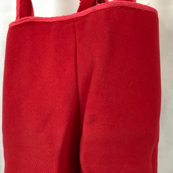 Vintage Girls Clothing Red Wool Coat And Snowpant… - image 8