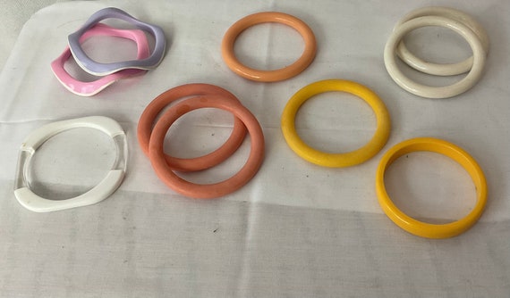 Vintage Bangle Bracelets Assorted Bangles - image 1