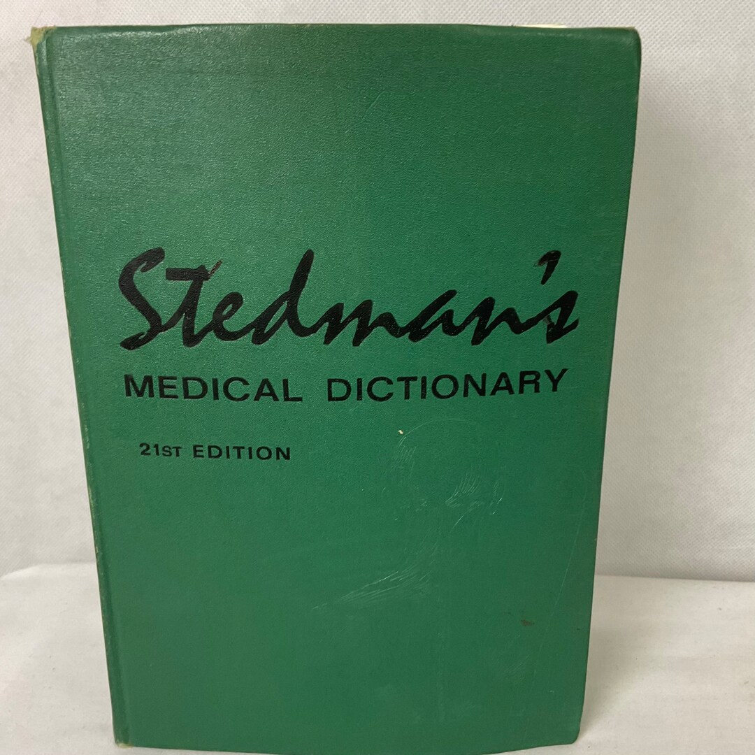 Stedmans Medical Dictionary 1968 21st Edition Etsy