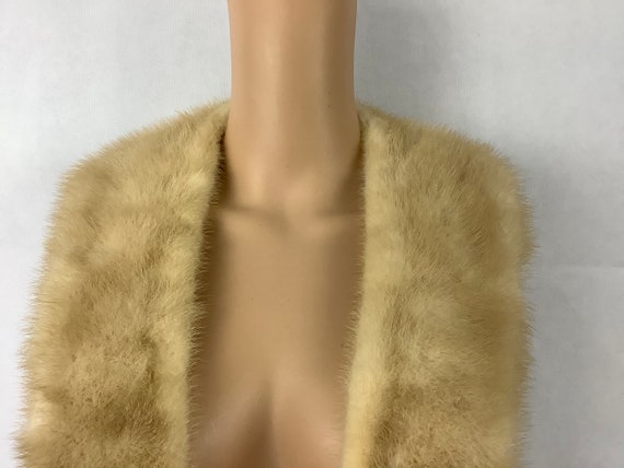 Vintage Golden Mink Collar Mink Sweater Collar - image 2