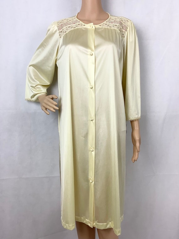 Vintage Vanity Fair Robe Buttery Yellow NOS Tags … - image 1