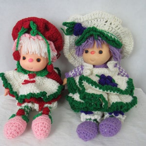 Strawberry Shortcake Doll Yarn Doll Sour Grapes Doll Crotched Strawberry Shortcake Doll