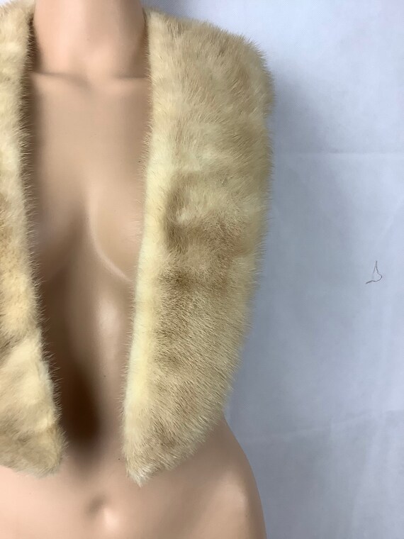 Vintage Golden Mink Collar Mink Sweater Collar - image 3