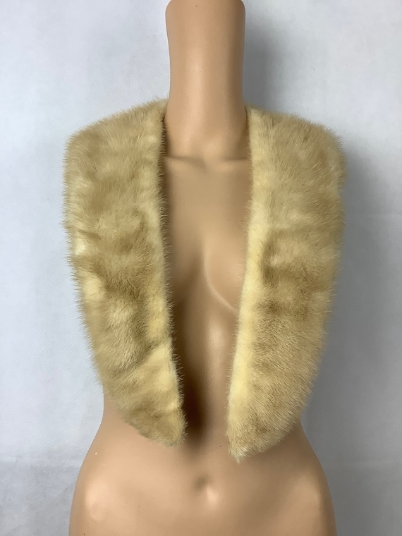 Vintage Golden Mink Collar Mink Sweater Collar - image 1