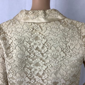 Vintage Bridal Suit Ivory Lace Jacket and Skirt image 6