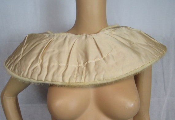 Vintage Mink Collar Gold Mink Collar Creamy Mink … - image 7