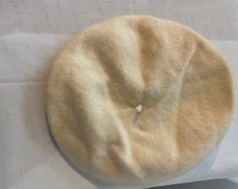 White Beret Wool Beret