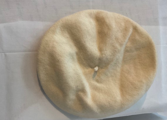 White Beret Wool Beret