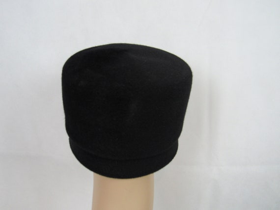 1960\'s Black Velvet Wide Brim Bucket Hat by Mr. John Jr. Mr John Jr Vintage Hat - Etsy main image 3