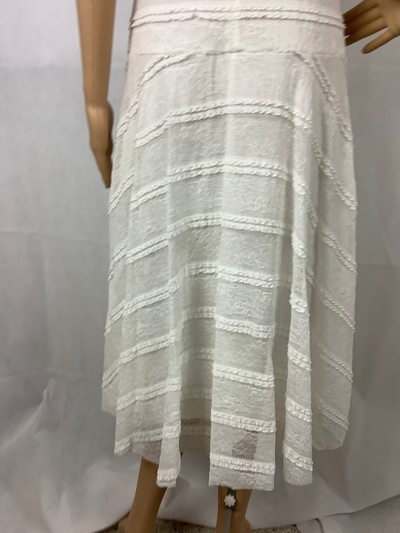 Sangria White Sleeveless Dress White Lace Dress - image 7