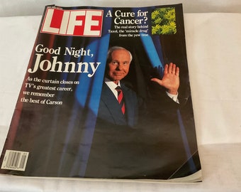Life Magazine  goodnight JohnnyCarson issue May 1992