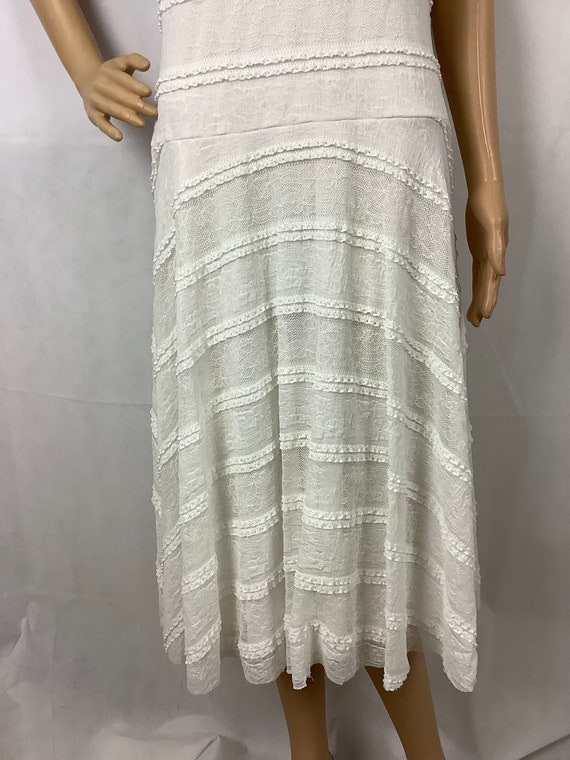 Sangria White Sleeveless Dress White Lace Dress - image 4