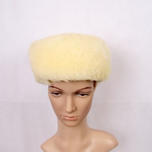 Vintage Lamb Hat Sherpa vintage Hats Ladies Lamb Hat Sherpa Cossack Hat Winter Hat