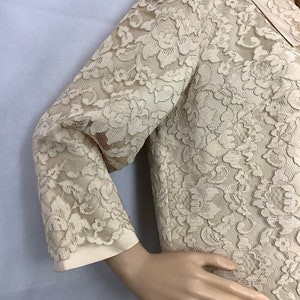 Vintage Bridal Suit Ivory Lace Jacket and Skirt image 8