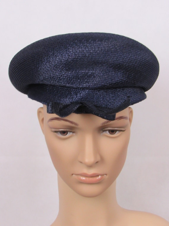 Vintage Hats B. Forman Co Navy Cap Ladies Navy Hat