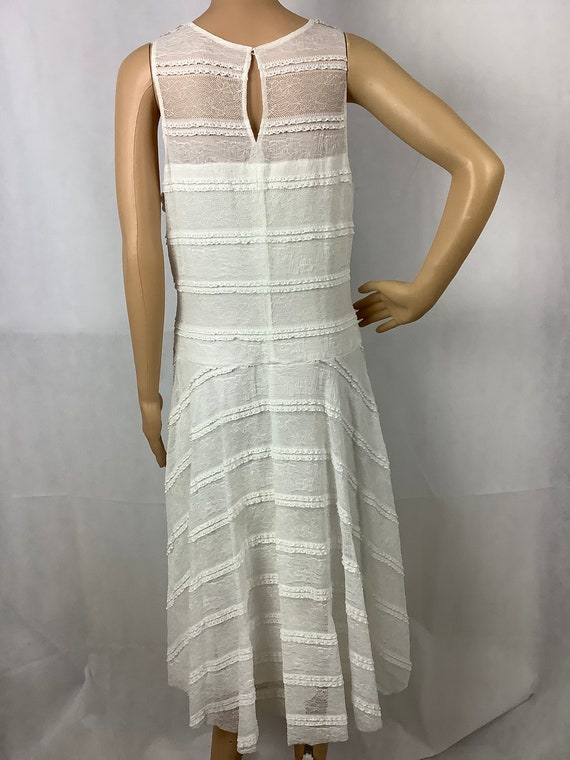 Sangria White Sleeveless Dress White Lace Dress - image 2