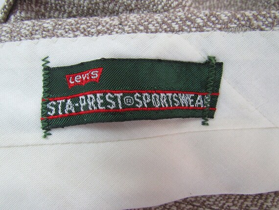 Vintage Levi’s Sta-Prest Sportswear Pants Brown T… - image 8