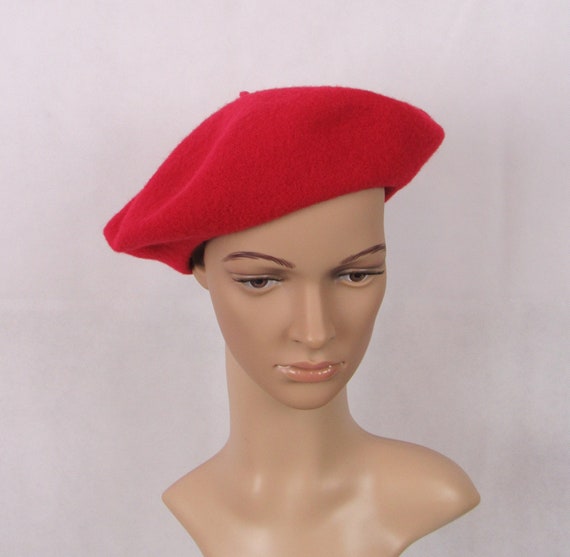 Vintage Betmar Wool Beret Red Wool Beret Ladies Be