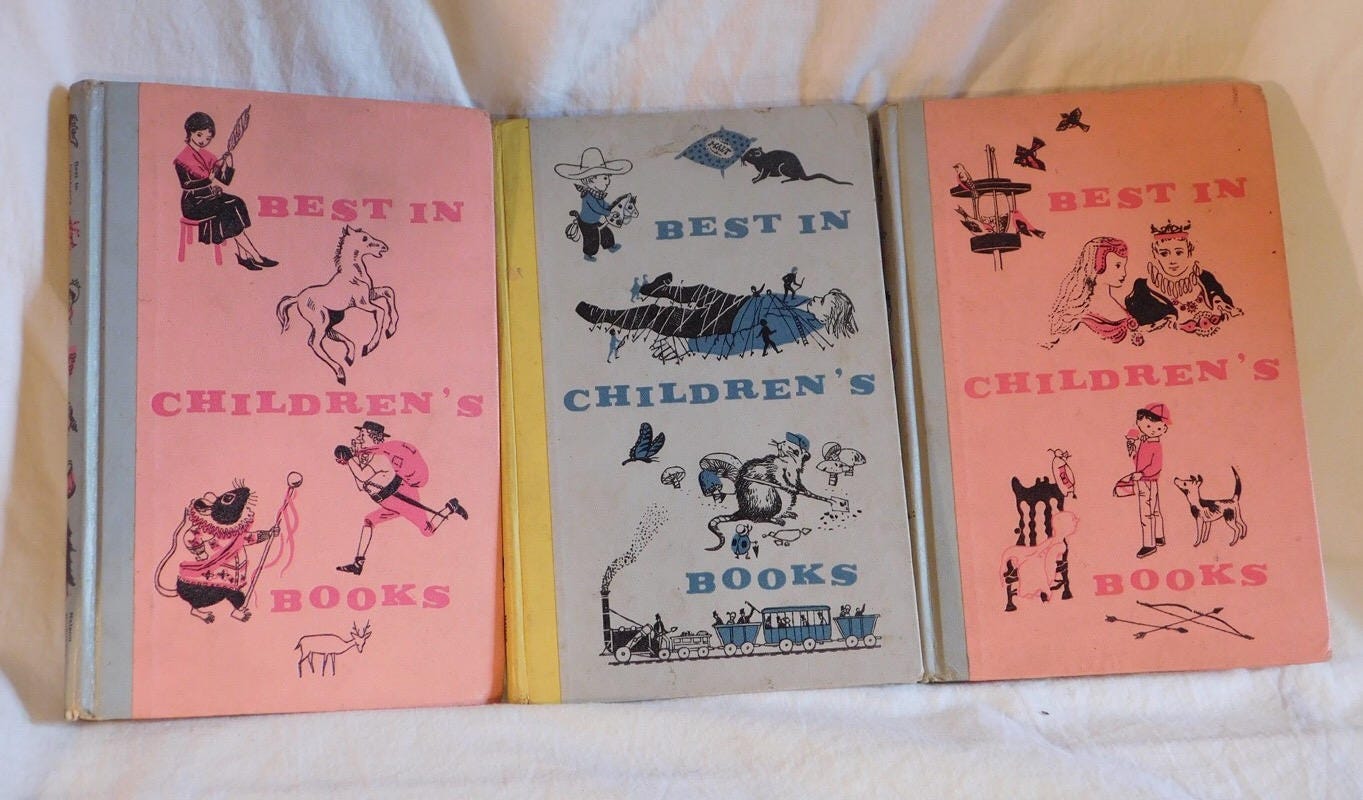 Vintage Children's Books Set of Three Best in Etsy