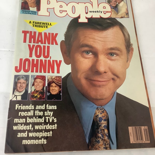 Vintage Magazine People Magazine Johnny Carson 1992 Farewell Tribute