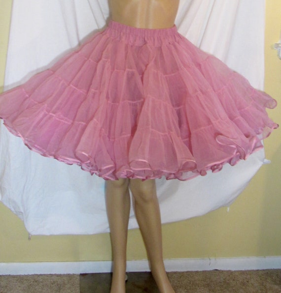 Vintage Crinoline Pink Crinoline Mauve Crinoline S