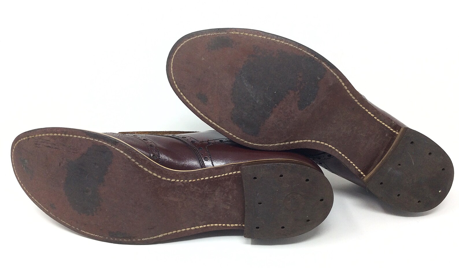 Vintage Red Goose Shoes Sz. 9 3A NARROW Burgundy Red Brown Etsy