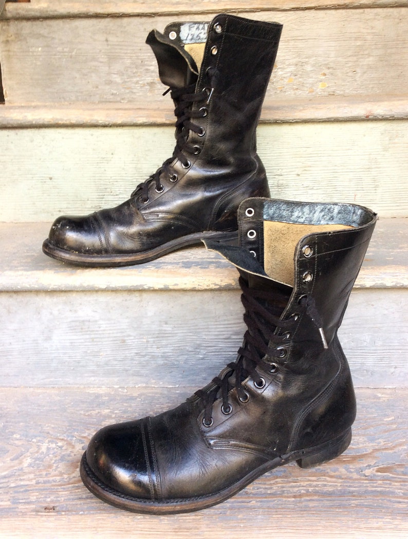 Springen Jahrgang Ära Kampf Stiefel Vietnam 1960 Cap Feld Militärischen Sz12 Toe 8nNvm0w
