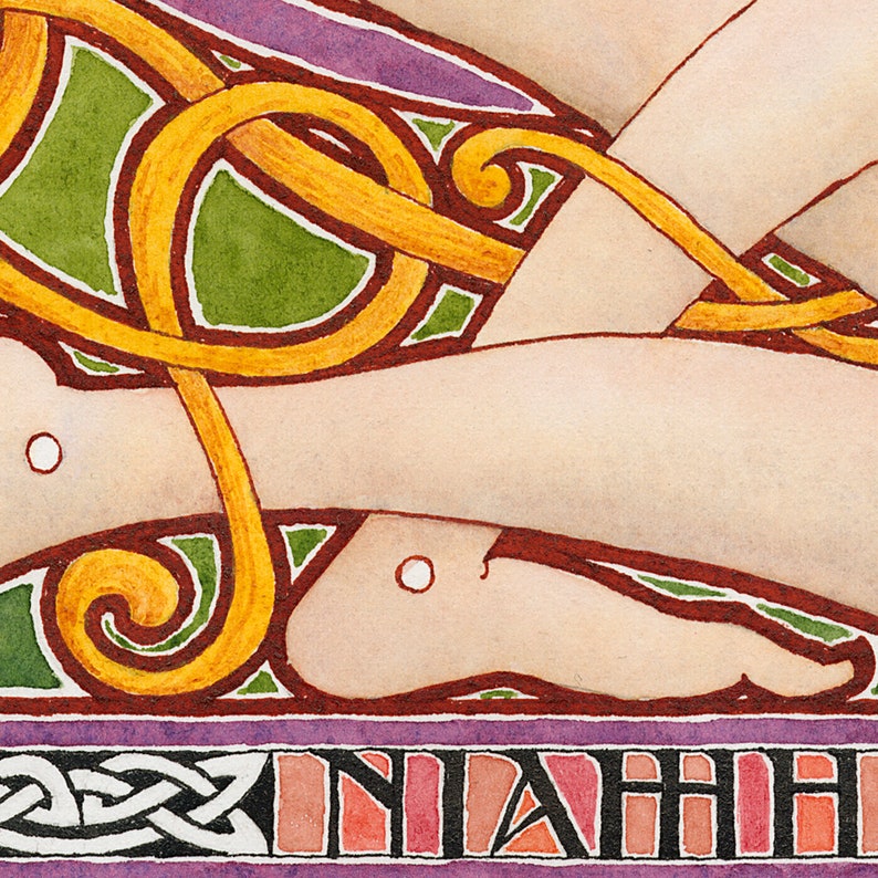 Niamh, Queen of the Fey, Celtic Goddess, Altar Art, Gicleé Print image 4