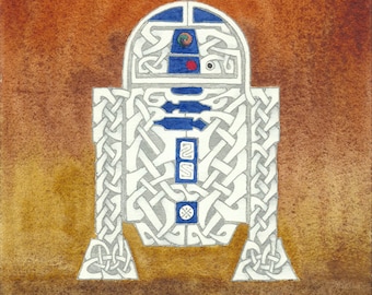 R2D2 Celtic Knot Print