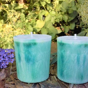 Lily of the Valley Scented Votive Set - Choose a Size - Fresh, Clean , Crisp Floral - (Unscented also Avail. )