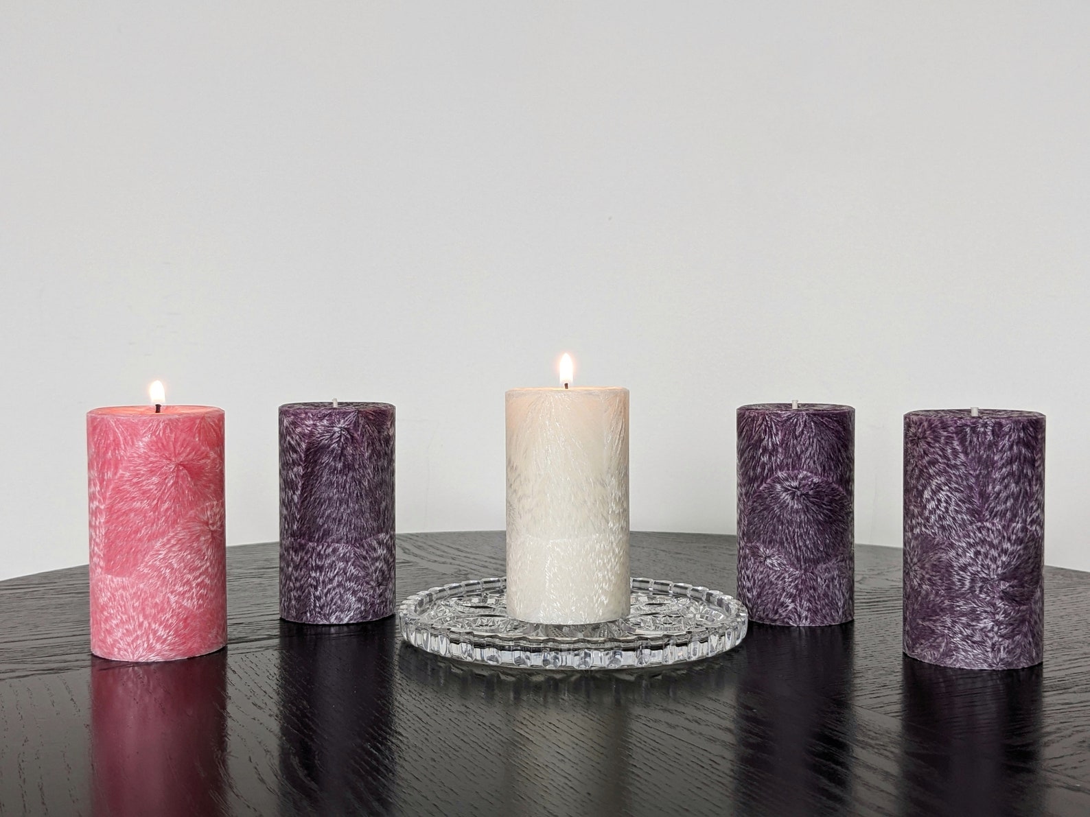 Advent Pillar Candle Set