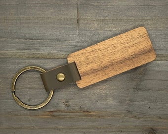 Wood Keychain | Engraving Available | 5th Anniversary Gift | Custom Keychain | Wood Gift | Personalized Gift