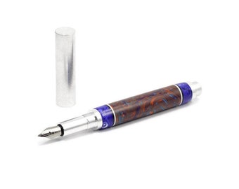 Elegant Acrylic Fountain Pen | Capped Fountain Pen | Handcrafted Pen | Aluminum Fountain Pen | Writing Pen
