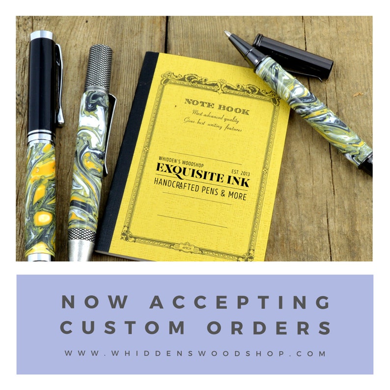 Executive Rhodium Rollerball Pen Faux Stone Rollerball Pen Etsy