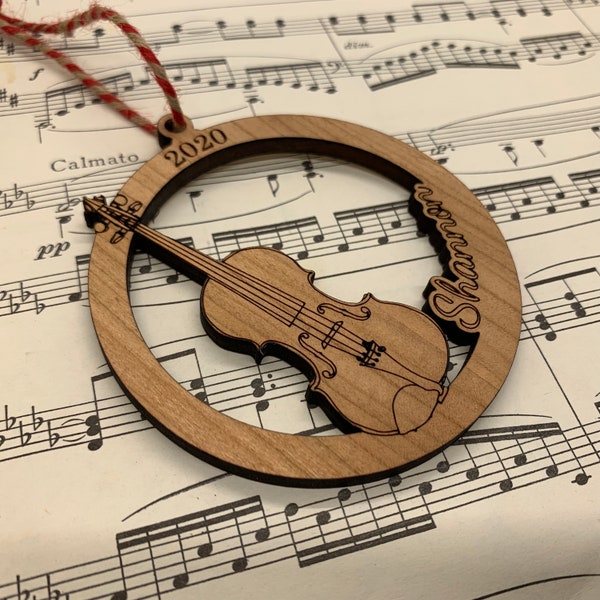 Violin Ornament | Violinist Gift | Musical Gift | Music Teacher Gift | Band Ornament | Musician Ornament | Instrument Ornament | Music Gift