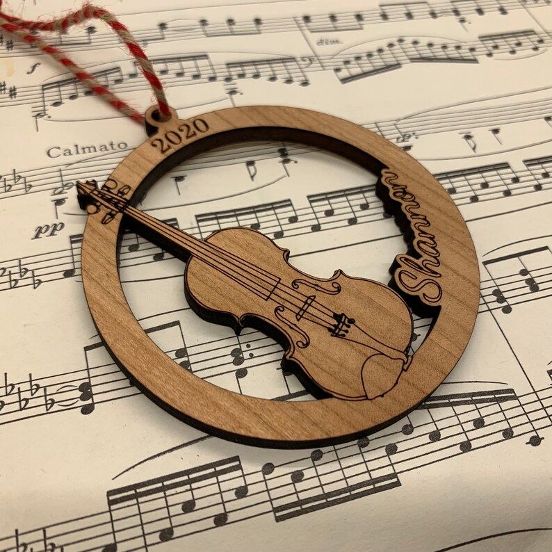 Violin Ornament Violinist Gift Musical Gift Music Etsy