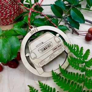 Student Driver Ornament | Personalized Ornament | Wood Ornament | Custom Engraved Ornament | Rustic Ornament