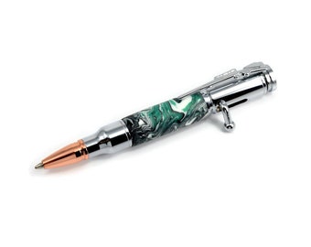 Mini Bolt Action Ballpoint Pen | | acrylique stylo à bille | stylo à bille Stylo de luxe fait à la main | Stylo d’écriture sportif