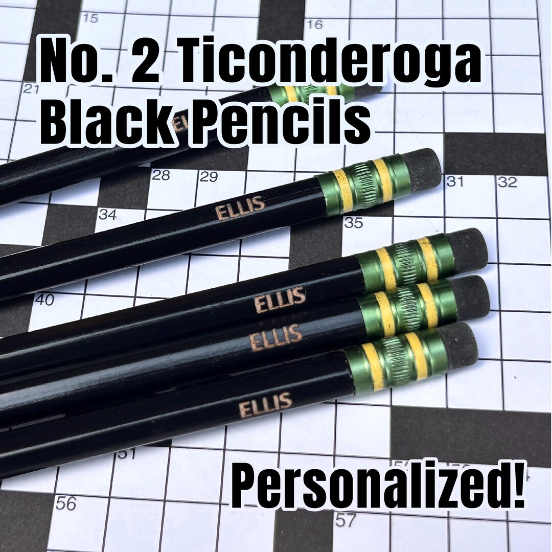 Personalized Black Pencils | Engraved Ticonderoga Pencils | Back to ...
