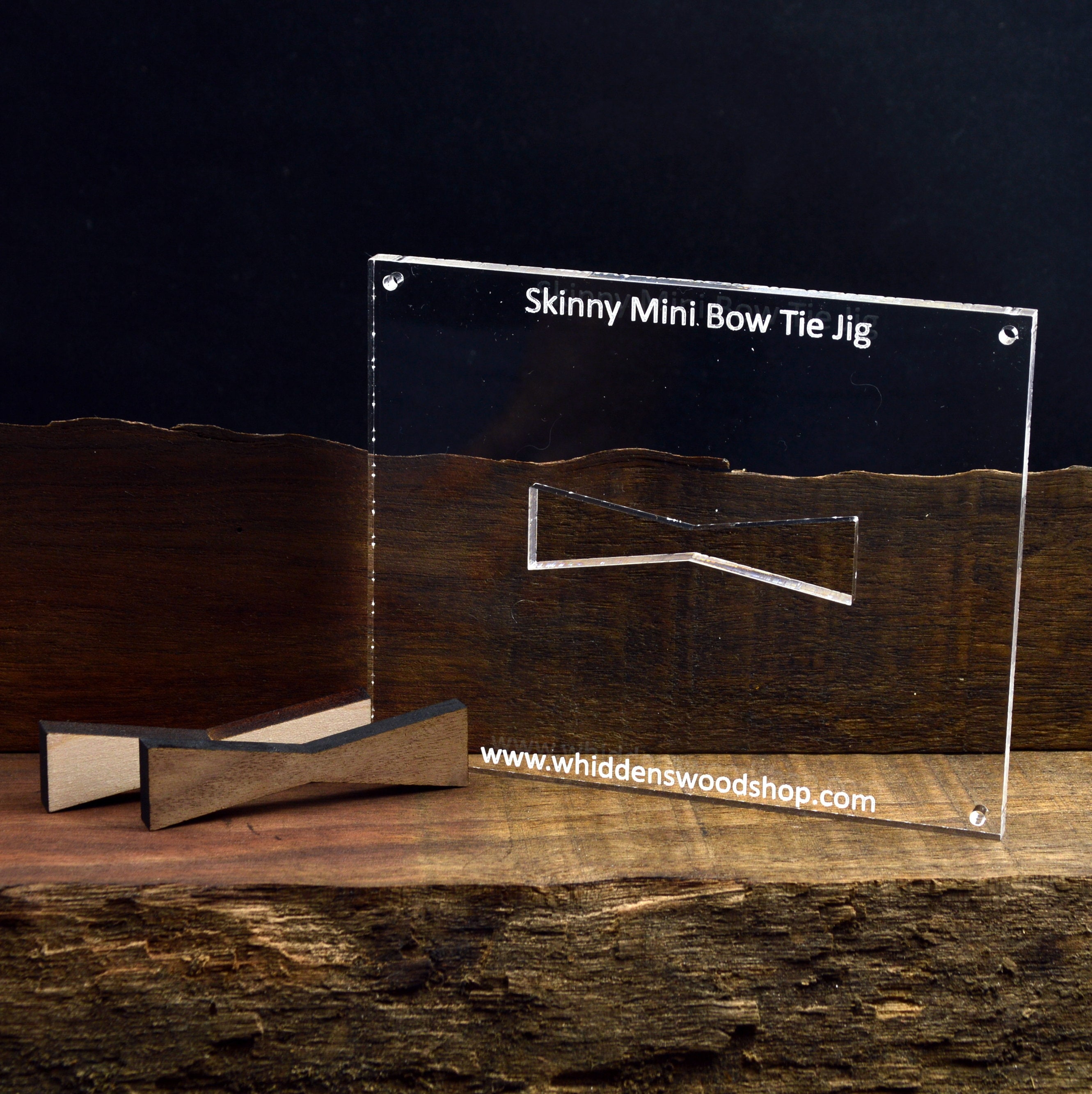 Black Walnut Inlay | Skinny Mini Wood Bow Ties | Board Stitcher | Thin ...