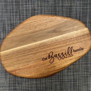 Small Custom Engraved Mango Cutting Boards | Personalized Cutting Board | Wood Sign | Personalized Decor | Wedding Gift | Charcuterie Board