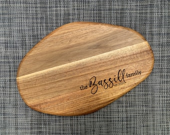 Small Custom Engraved Mango Cutting Boards | Personalized Cutting Board | Wood Sign | Personalized Decor | Wedding Gift | Charcuterie Board